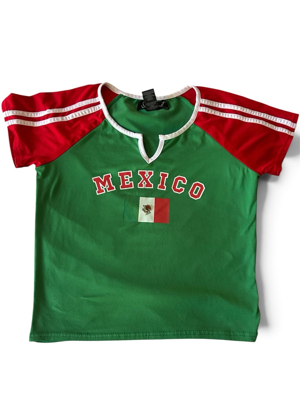 Mexico Graphic Teen Tee in Green and Red
